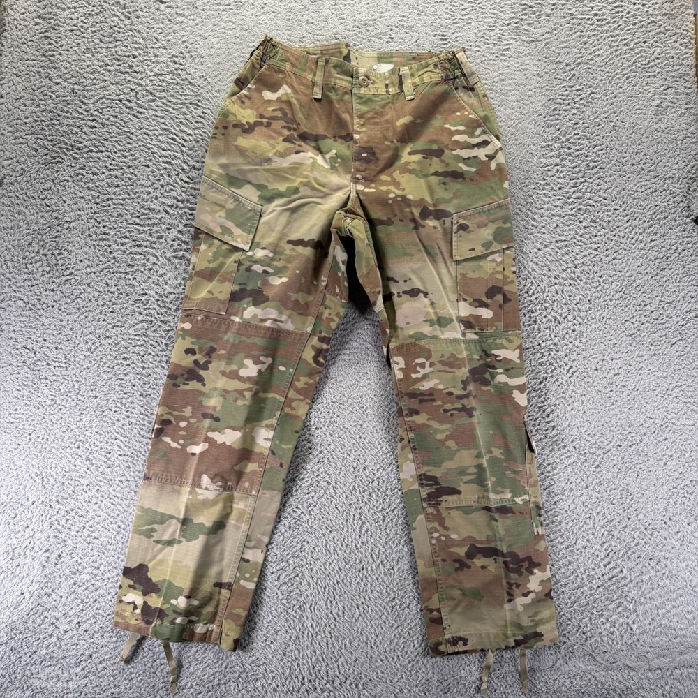 US Army Pant Men's 31x30 Brown Camouflage Cargo Cotton Military Uniform Combat
